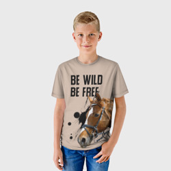 Детская футболка 3D Be wild be free - фото 2