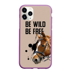 Чехол для iPhone 11 Pro Max матовый Be wild be free