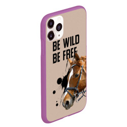 Чехол для iPhone 11 Pro Max матовый Be wild be free - фото 2