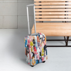 Чехол для чемодана 3D Цветные лошади - фото 2