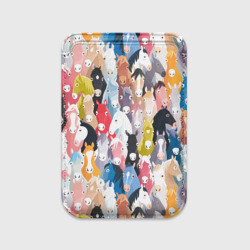 Картхолдер Magsafe магнитный Цветные лошади
