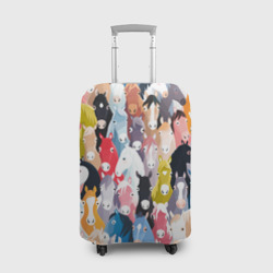 Чехол для чемодана 3D Цветные лошади