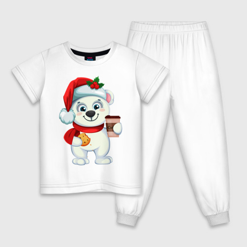 Детская пижама хлопок 1 января, цвет белый