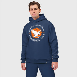 Мужской костюм oversize хлопок Karasuno highschool volleyball club logotype - фото 2