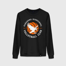 Женский свитшот хлопок Karasuno highschool volleyball club logotype