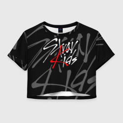 Женская футболка Crop-top 3D Stray kids