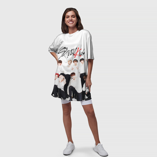 Платье-футболка 3D Stray kids, цвет 3D печать - фото 5