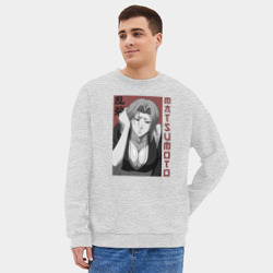 Мужской свитшот oversize без начеса хлопок Рангику Мацумото - фото 2