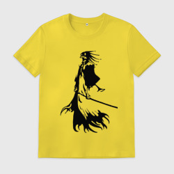 Мужская футболка хлопок Кенпачи капитан одиннадцатого отряда из аниме блич