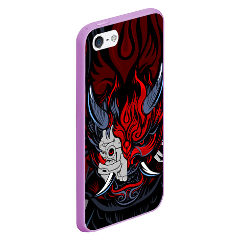 Чехол для iPhone 5/5S матовый Samurai LVL Up, цвет сиреневый - фото 3