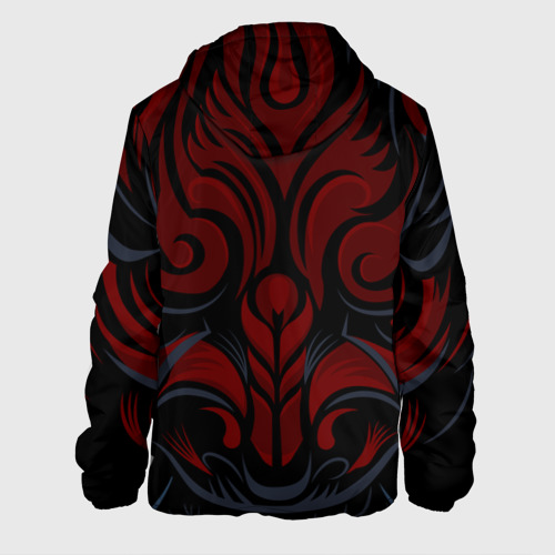 Мужская куртка 3D с принтом Samurai LVL Up, вид сзади #1
