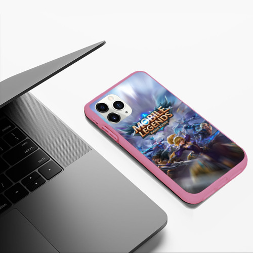 Чехол для iPhone 11 Pro Max матовый Mobile Legends, цвет малиновый - фото 5
