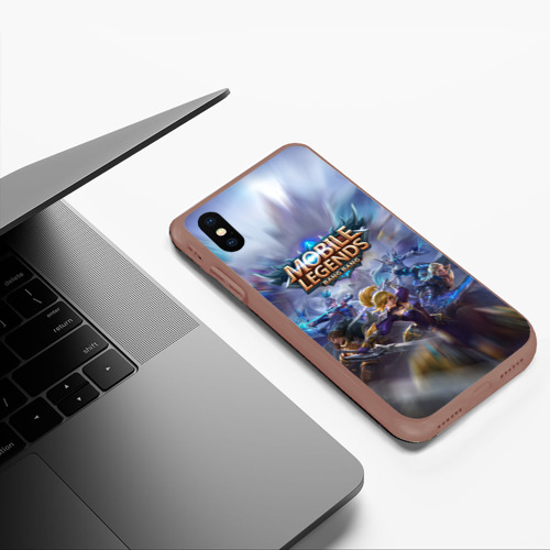 Чехол для iPhone XS Max матовый Mobile Legends, цвет коричневый - фото 5