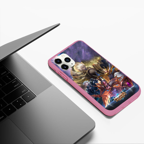 Чехол для iPhone 11 Pro Max матовый Mobile Legends Bang Bang, цвет малиновый - фото 5