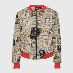 Женский бомбер 3D Ван пис