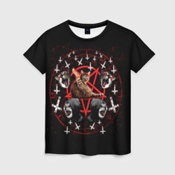 Женская футболка 3D Satanic Cat