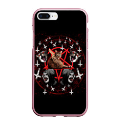 Чехол для iPhone 7Plus/8 Plus матовый Satanic Cat