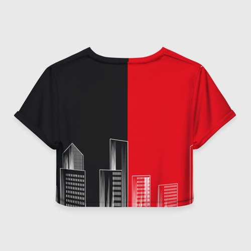 Женская футболка Crop-top 3D Hitman III - Город, цвет 3D печать - фото 2