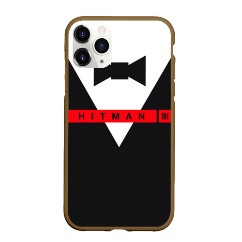 Чехол для iPhone 11 Pro Max матовый Hitman III, цвет коричневый