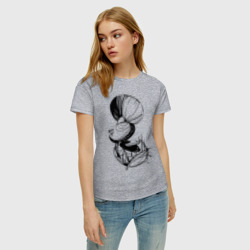 Женская футболка хлопок Три гриба - фото 2