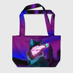 Пляжная сумка 3D Сказочный волк