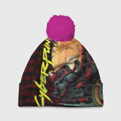 Шапка 3D c помпоном Киберпанк