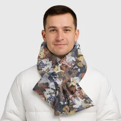 Шарф-пуховик 3D Dogs паттерн  - фото 2