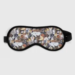Маска для сна 3D Dogs паттерн 