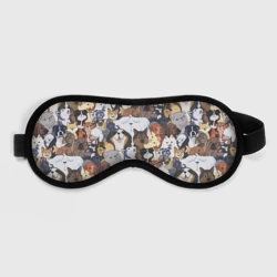 Маска для сна 3D Dogs паттерн 