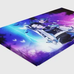 Холст прямоугольный Шинобу Кочо Kimetsu no Yaiba neon butterfly - фото 3
