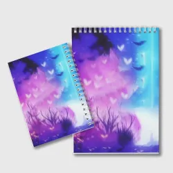 Блокнот Шинобу Кочо Kimetsu no Yaiba neon butterfly - фото 2