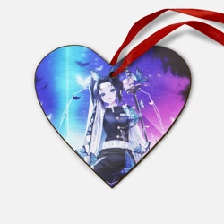 Деревянная игрушка Сердце Шинобу Кочо Kimetsu no Yaiba neon butterfly