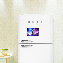 Магнитный плакат 3Х2 Шинобу Кочо Kimetsu no Yaiba neon butterfly - фото 2