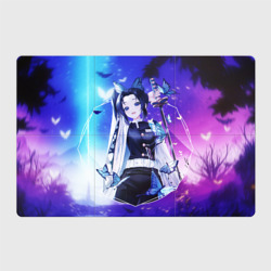 Магнитный плакат 3Х2 Шинобу Кочо Kimetsu no Yaiba neon butterfly