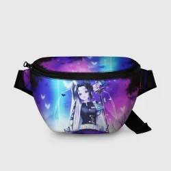 Поясная сумка 3D Шинобу Кочо Kimetsu no Yaiba neon butterfly