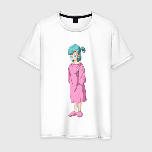 Мужская футболка хлопок Bulma Dragon Ball, цвет белый