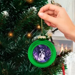 Ёлочный шар стеклянный/пластиковый Альбедо в Назарике - фото 2