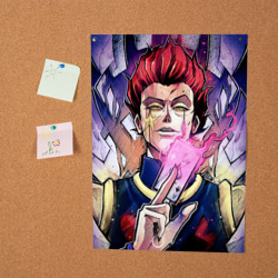 Постер Хисока со светящейся картой в руках - фото 2