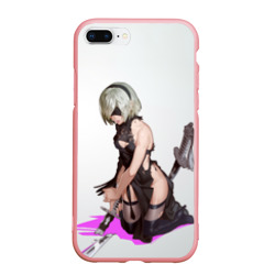 Чехол для iPhone 7Plus/8 Plus матовый Nier Automata 2B