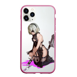 Чехол для iPhone 11 Pro Max матовый Nier Automata 2B