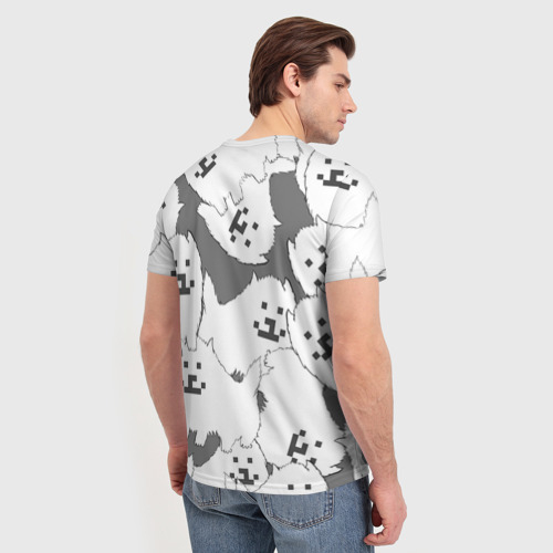 Мужская футболка 3D с принтом Undertale, вид сзади #2