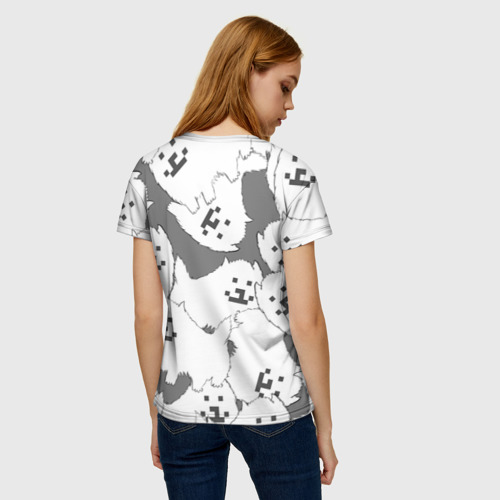 Женская футболка 3D с принтом Undertale, вид сзади #2