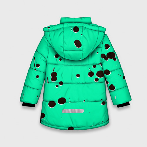Зимняя куртка для девочек 3D с принтом Undertale, вид сзади #1
