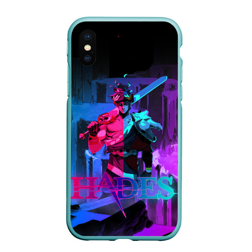Чехол для iPhone XS Max матовый Hades Game, цвет мятный
