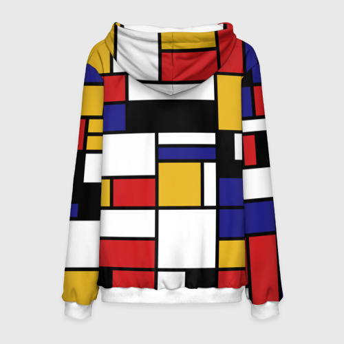 Мужская толстовка 3D Color blocking, цвет белый - фото 2