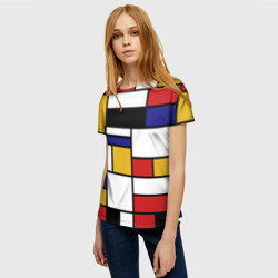 Женская футболка 3D Color blocking - фото 2
