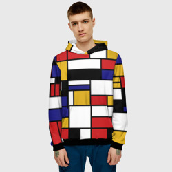 Мужская толстовка 3D Color blocking - фото 2