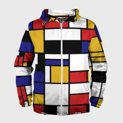 Мужская ветровка 3D Color blocking