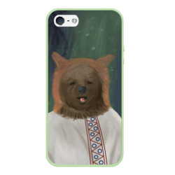 Чехол для iPhone 5/5S матовый Ужас советских детей - Медведь