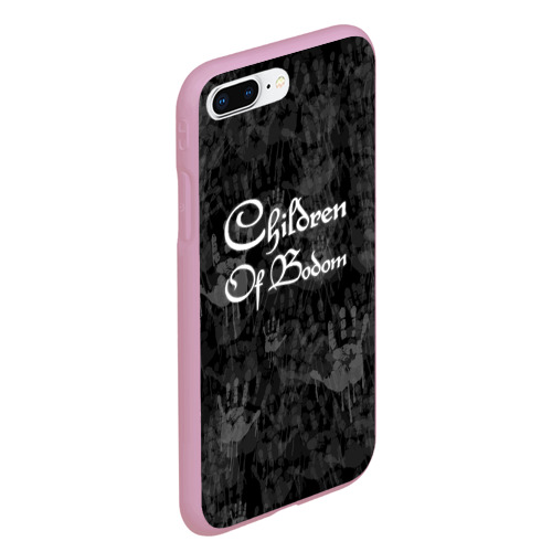 Чехол для iPhone 7Plus/8 Plus матовый Children of Bodom, цвет розовый - фото 3